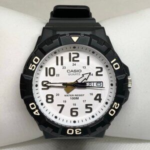 Casio Men's Oversized Dive Style Watch day date black MRW210H 50mm running